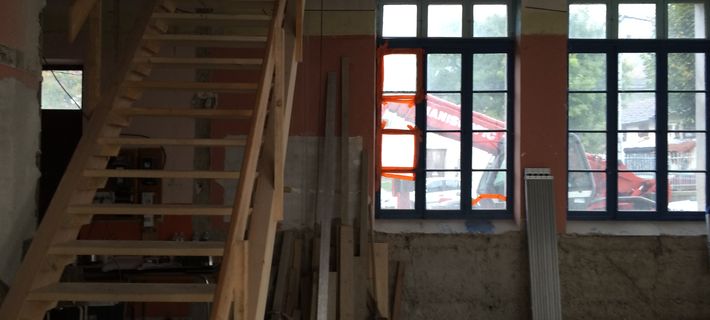 Réhabilitation d'une ancienne école en maison d'habitation